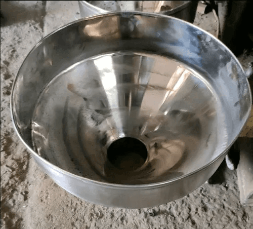 Stainless-steel hopper